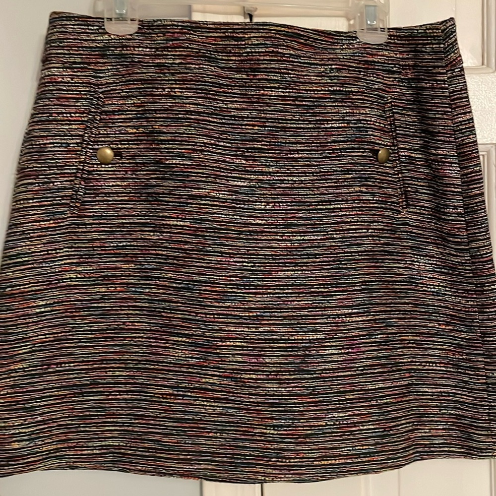 Multi color mini skirt